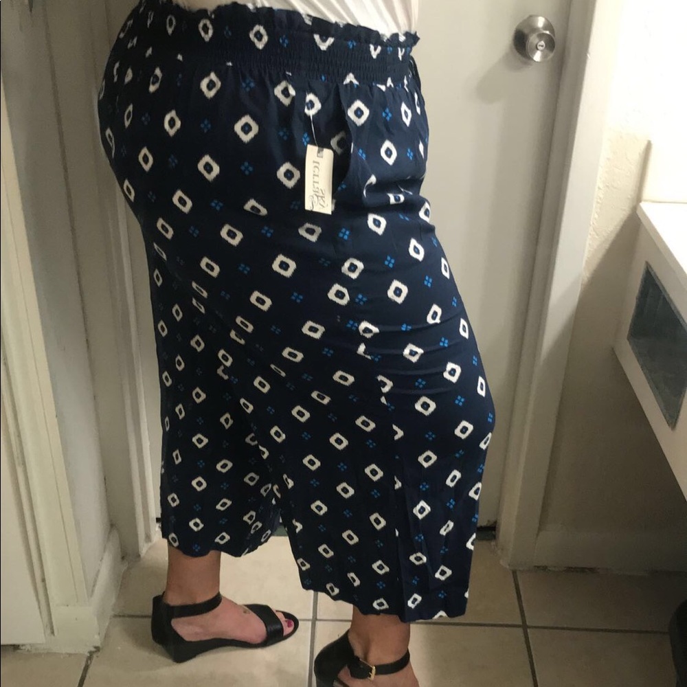 Blue pants 100% Rayon